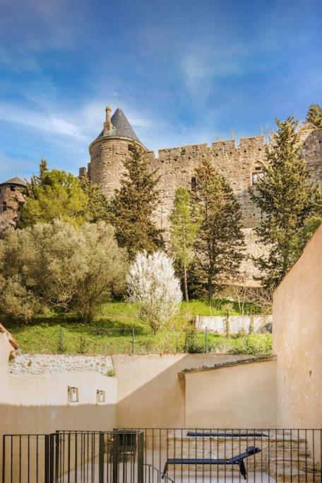 Longue Vie A La Reine - Piscine - Chateau Каркассон Экстерьер фото